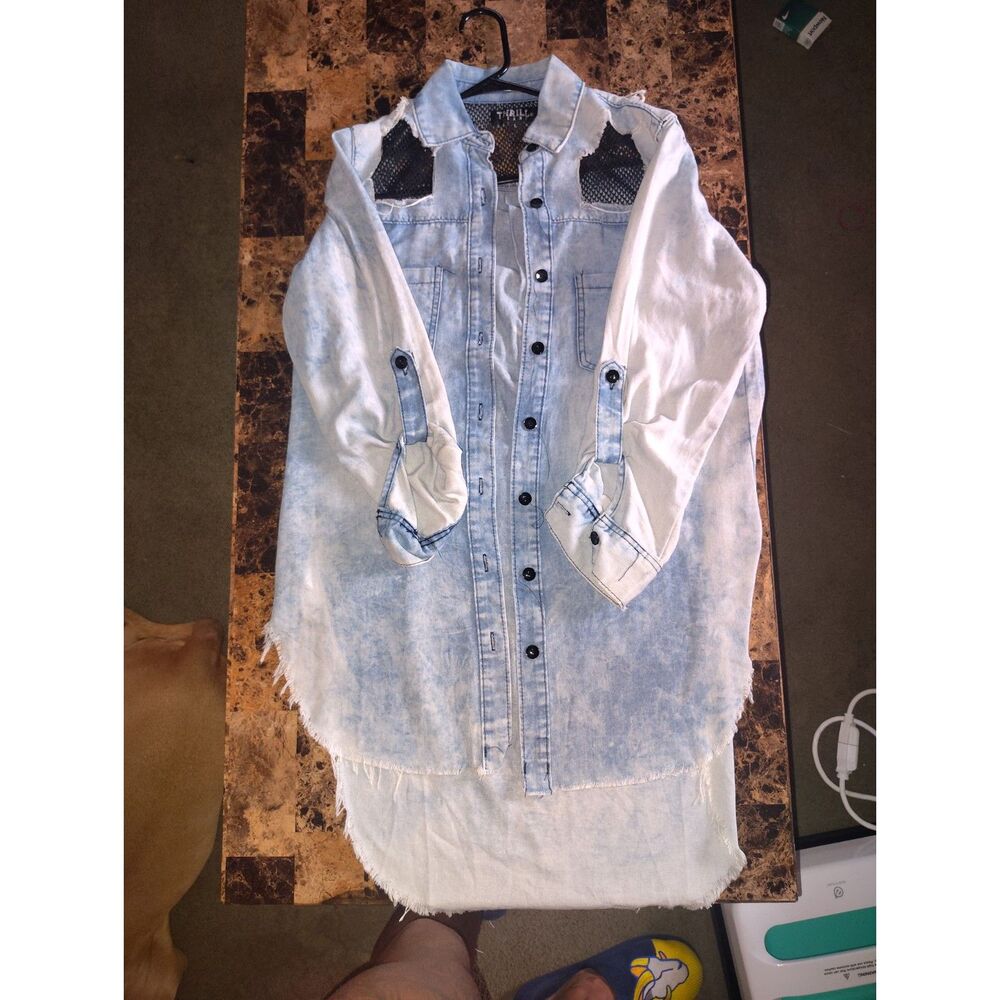 thrill denim shirt dress